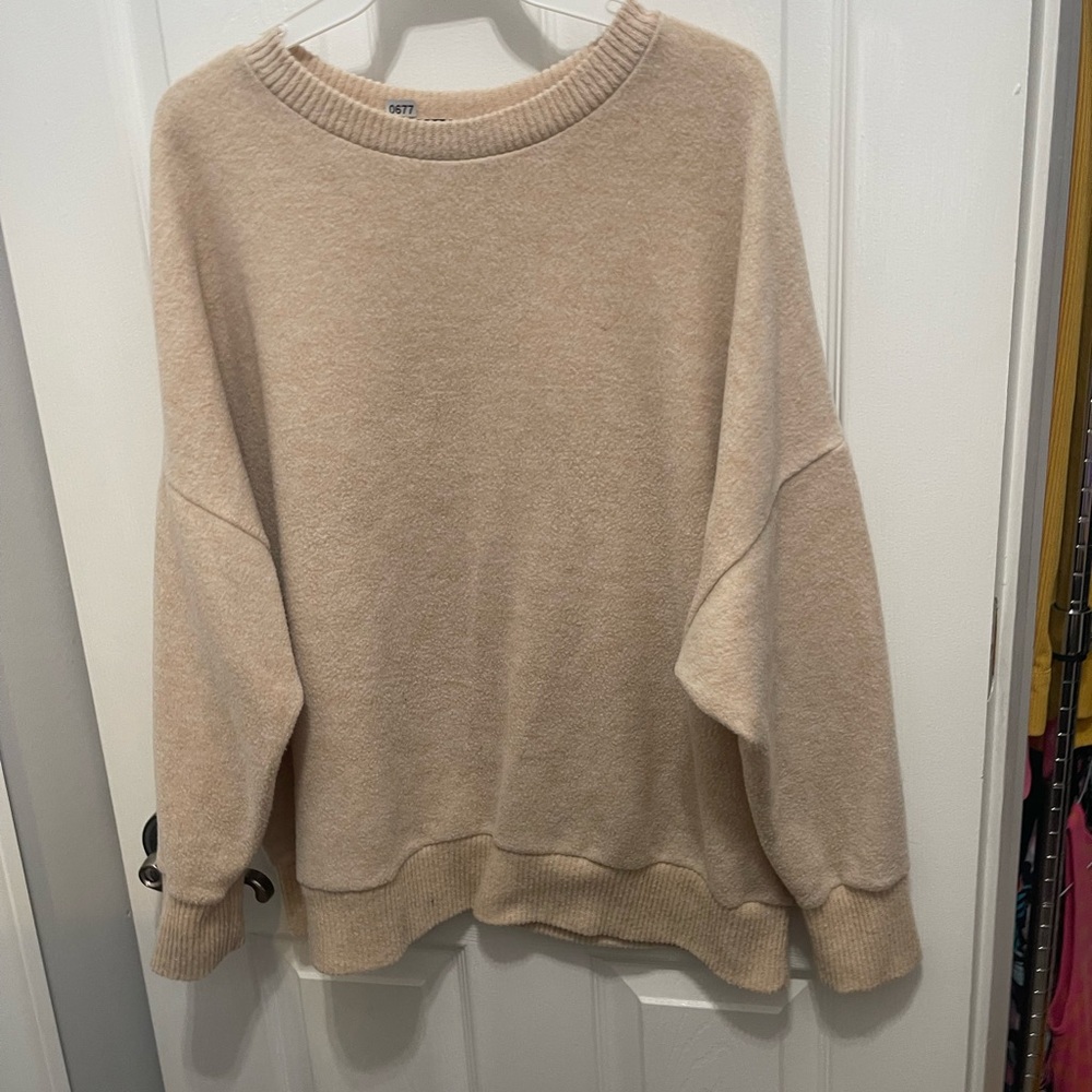 Fab’rik pull over tan sweater med